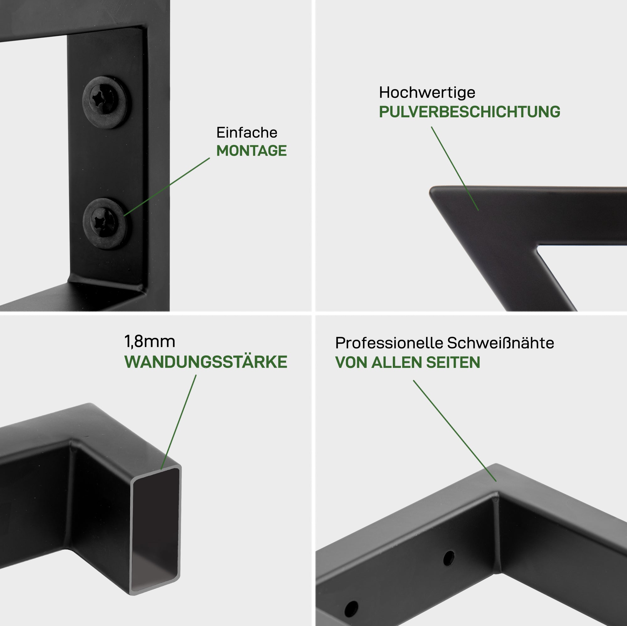 Set of 2 wall brackets SCHRÄG