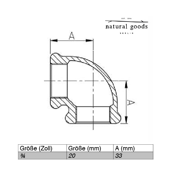 Pipe ACCESSORIES ¾ inch
