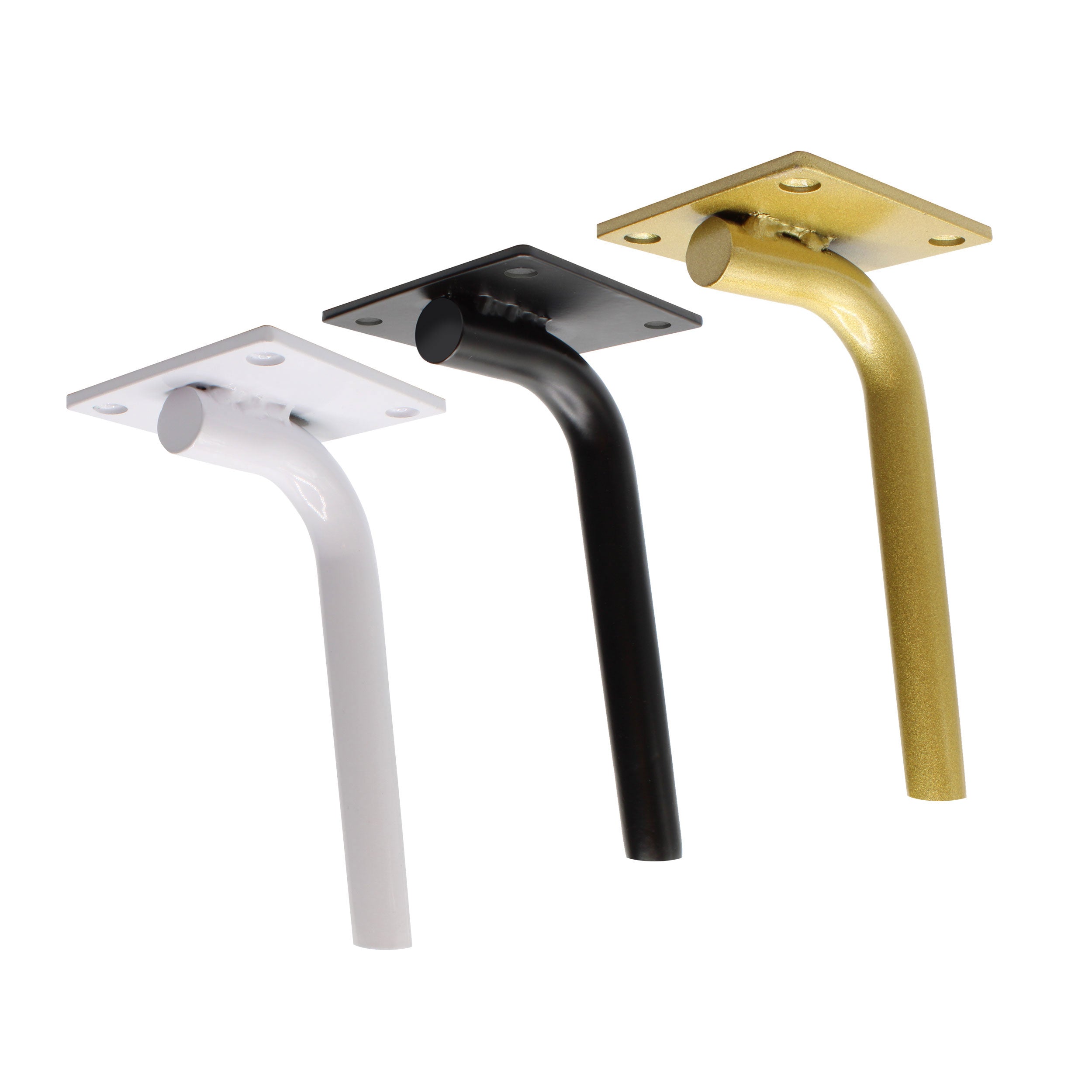 4er Set Möbelfüße CURVED