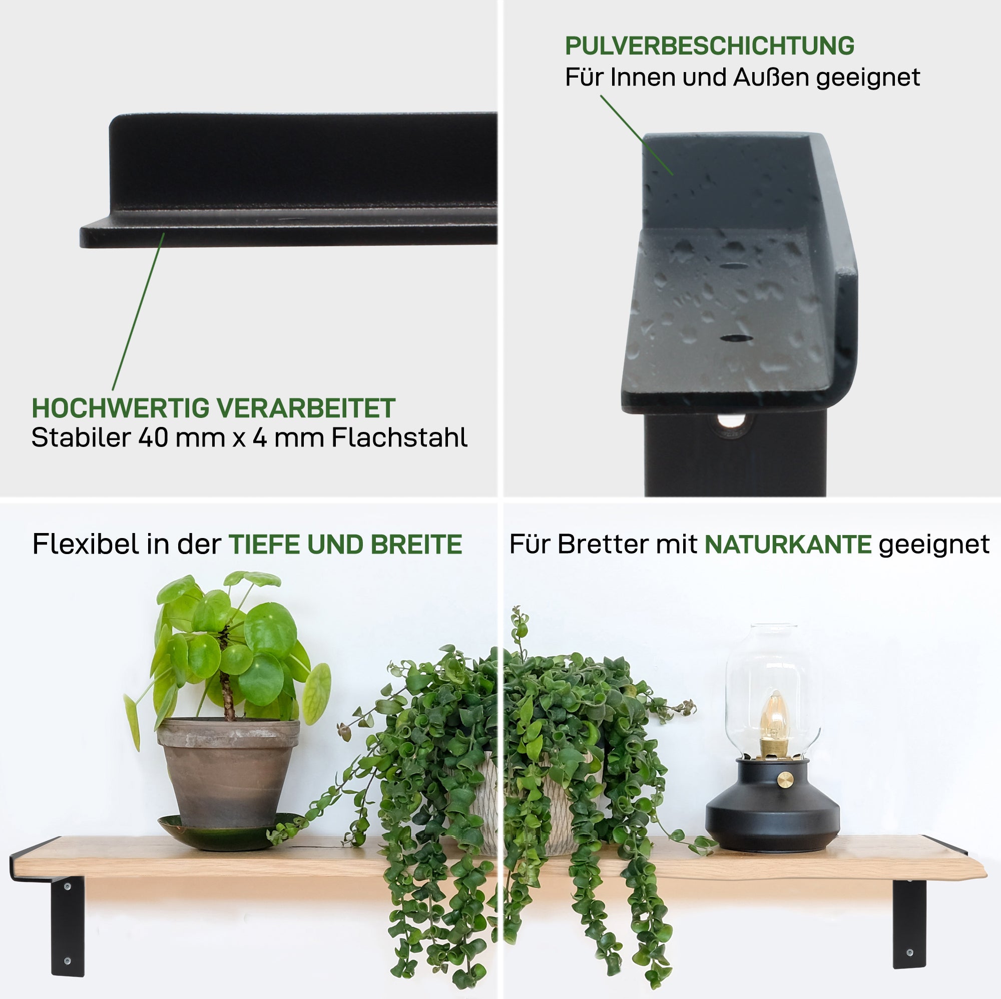 Set of 2 shelf brackets ZEHLENDORF