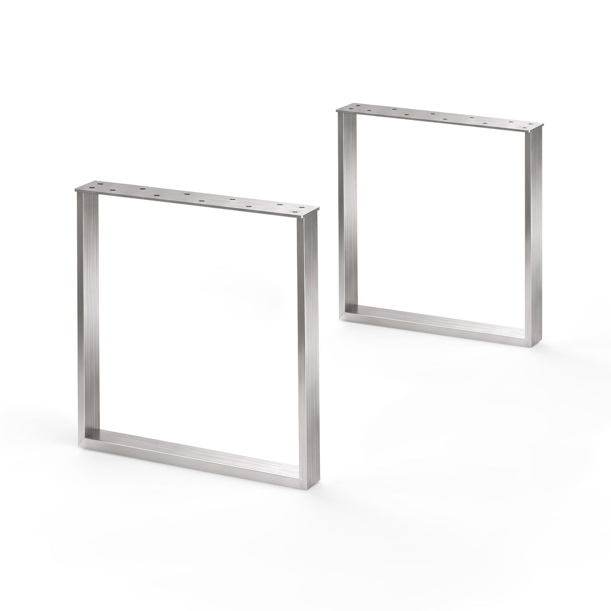 Juego de 2 correderas para muebles RECHTECK - acero inoxidable