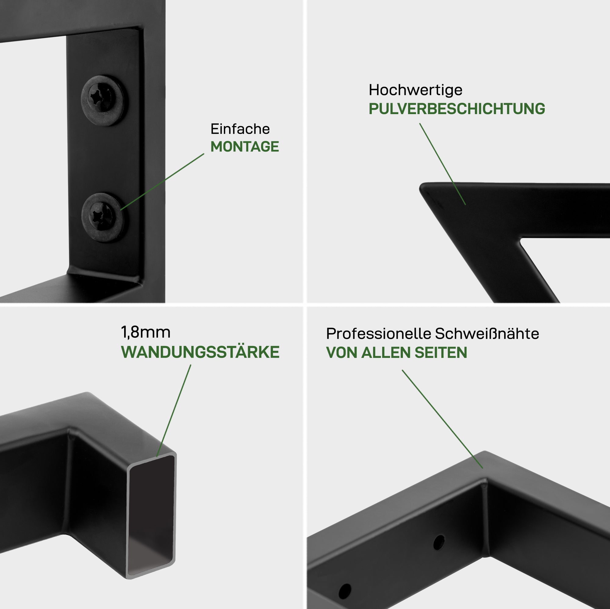 Set of 2 wall brackets SCHRÄG