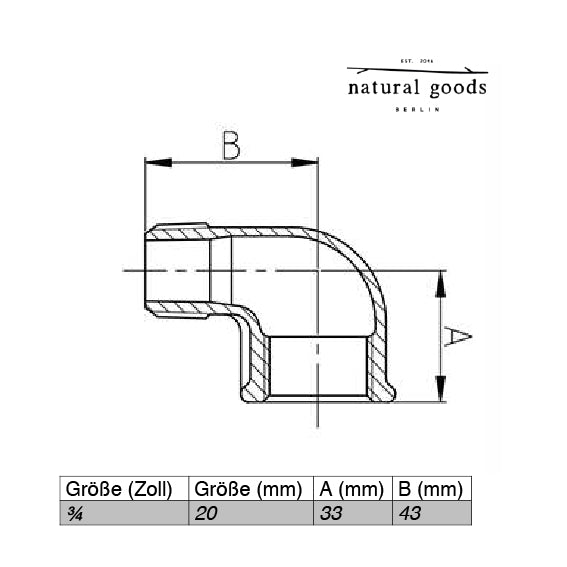 Pipe ACCESSORIES ¾ inch