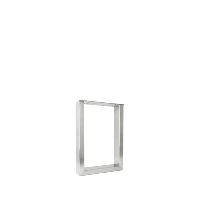Juego de 2 correderas para muebles RECHTECK - acero inoxidable