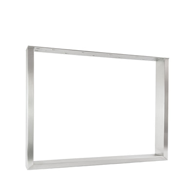 Juego de 2 correderas para muebles RECHTECK - acero inoxidable