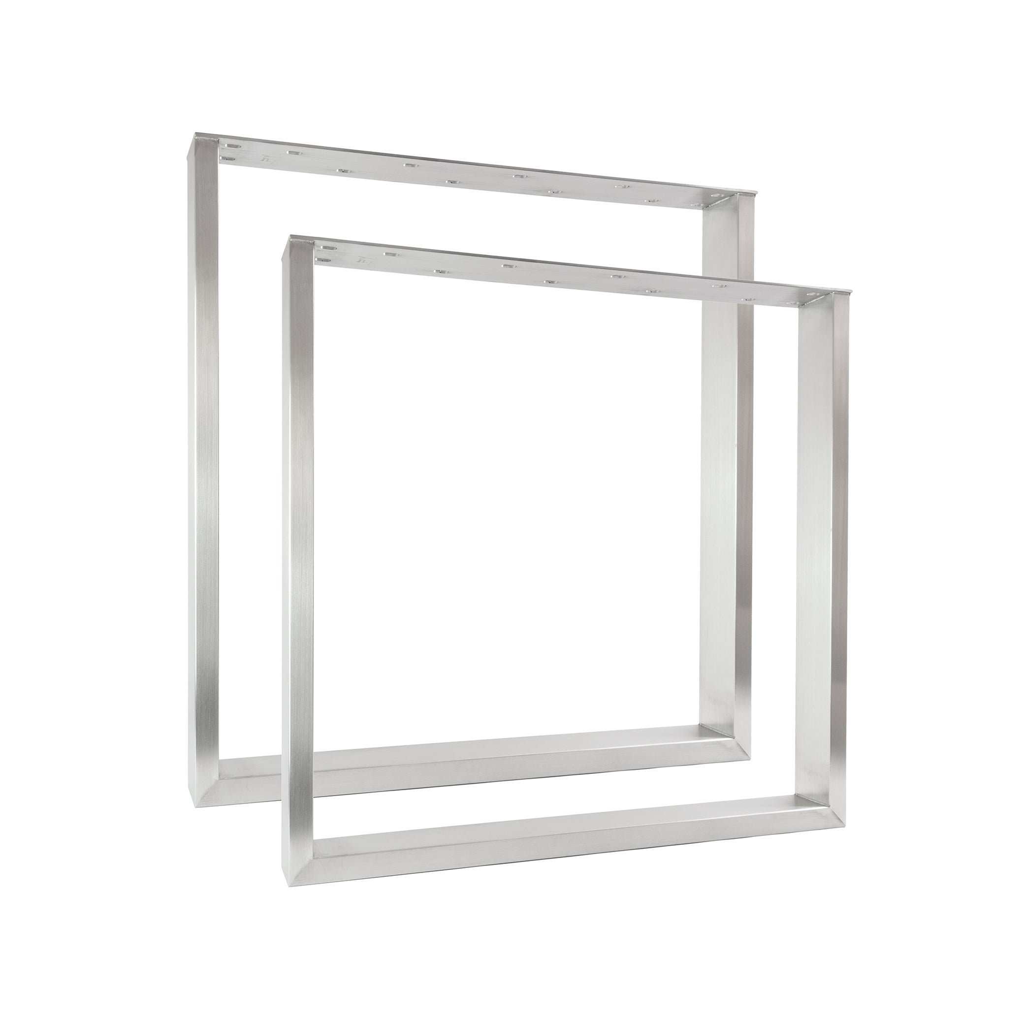 Juego de 2 correderas para muebles RECHTECK - acero inoxidable