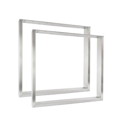 Juego de 2 correderas para muebles RECHTECK - acero inoxidable