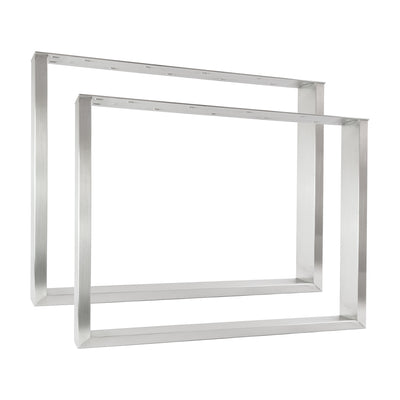 Juego de 2 correderas para muebles RECHTECK - acero inoxidable