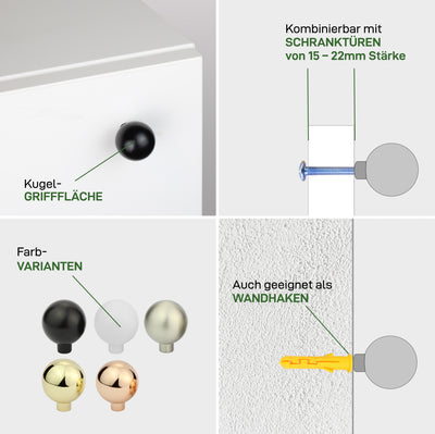 Tirador para muebles BALL
