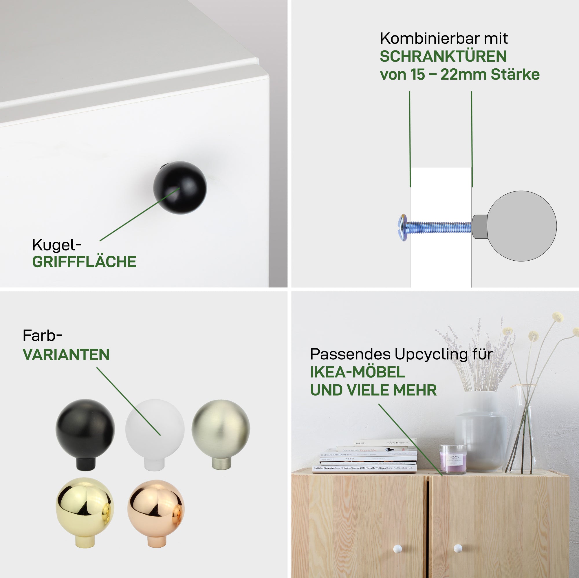 Tirador para muebles BALL