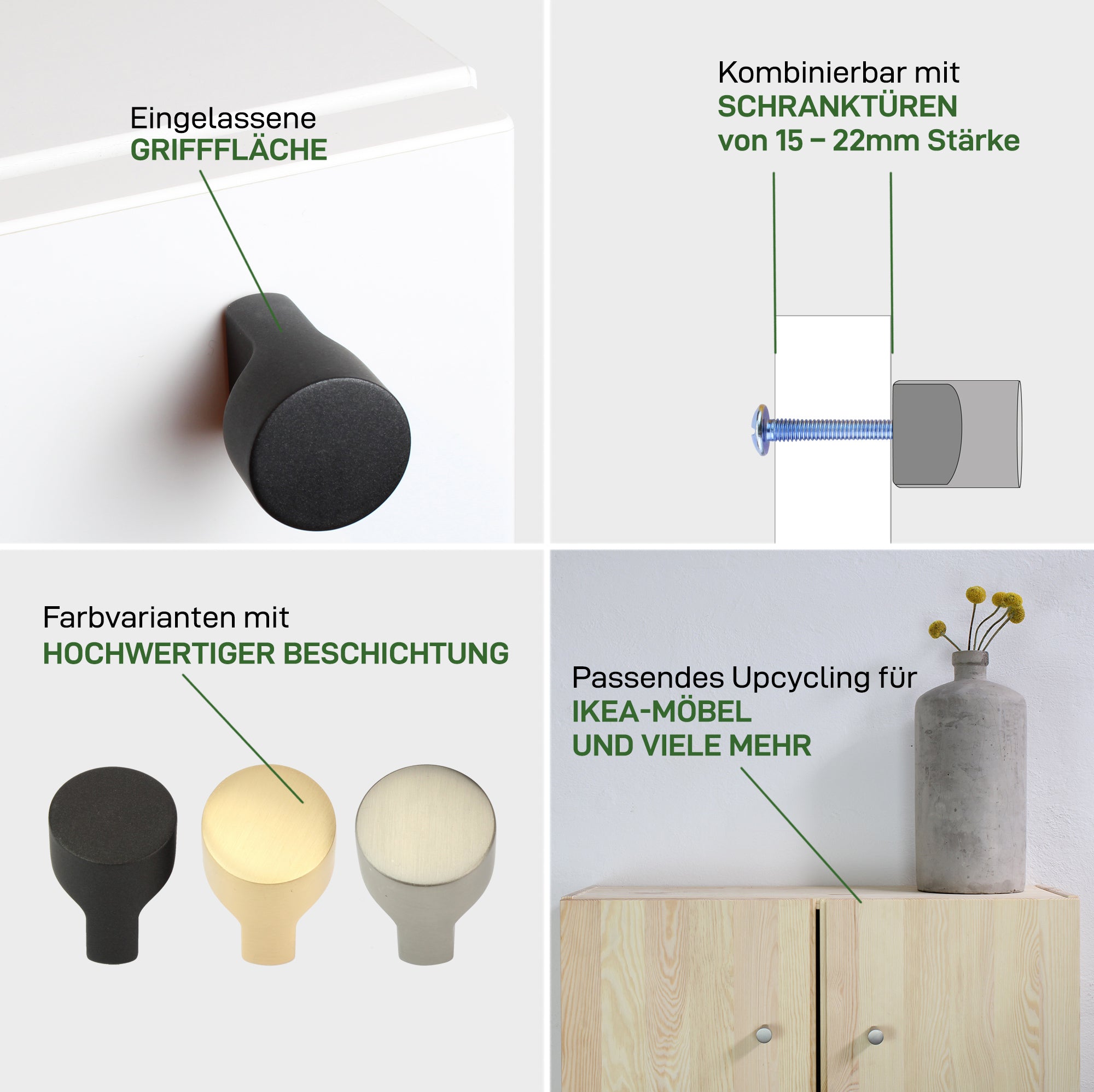Tirador para muebles KNOPF