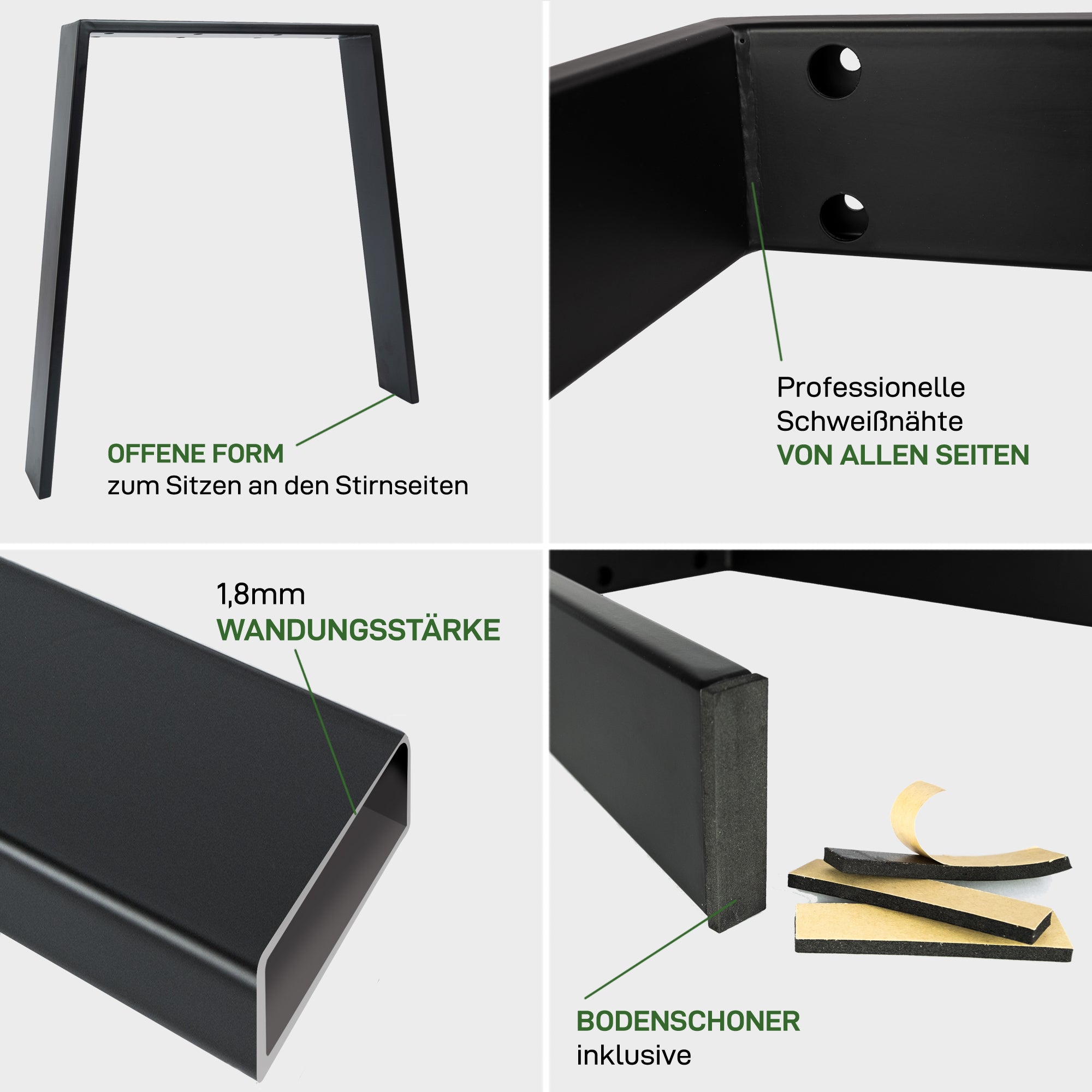 Juego de 2 correderas para muebles CLASSIC