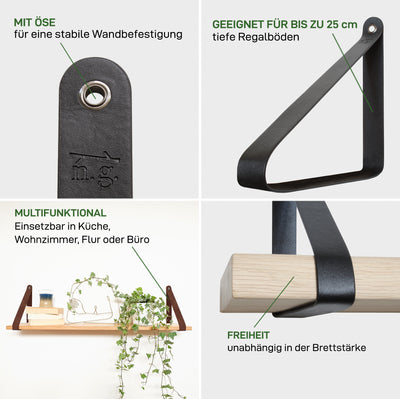 Set of 2 shelf brackets MARZAHN