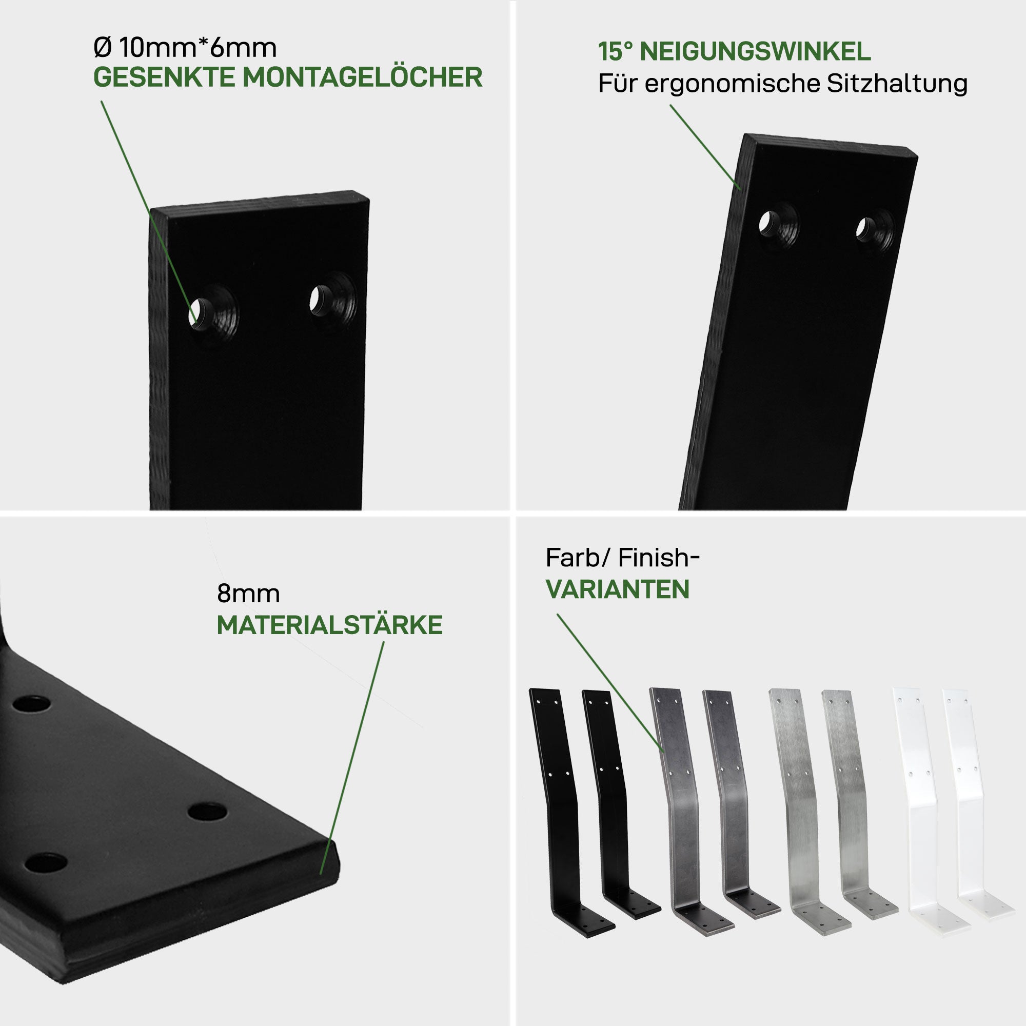 Backrest bracket ALL AROUND