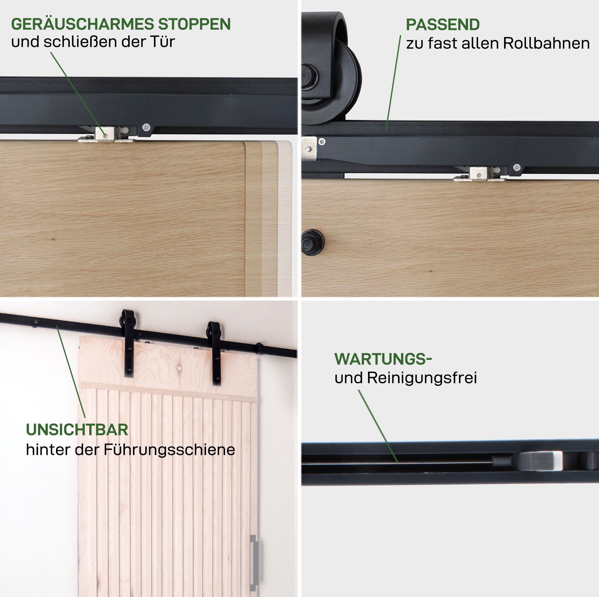 Set of 2 sliding door dampers SOFTCLOSE