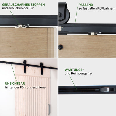 Set of 2 sliding door dampers SOFTCLOSE