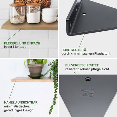 2er Set Regalhalter STEGLITZ