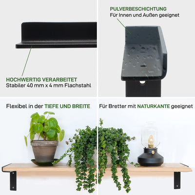 Set of 2 shelf brackets ZEHLENDORF